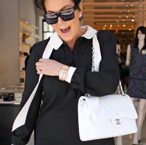 CHANEL Classic Flap Jumbo White Caviar - Picture 12 of 12